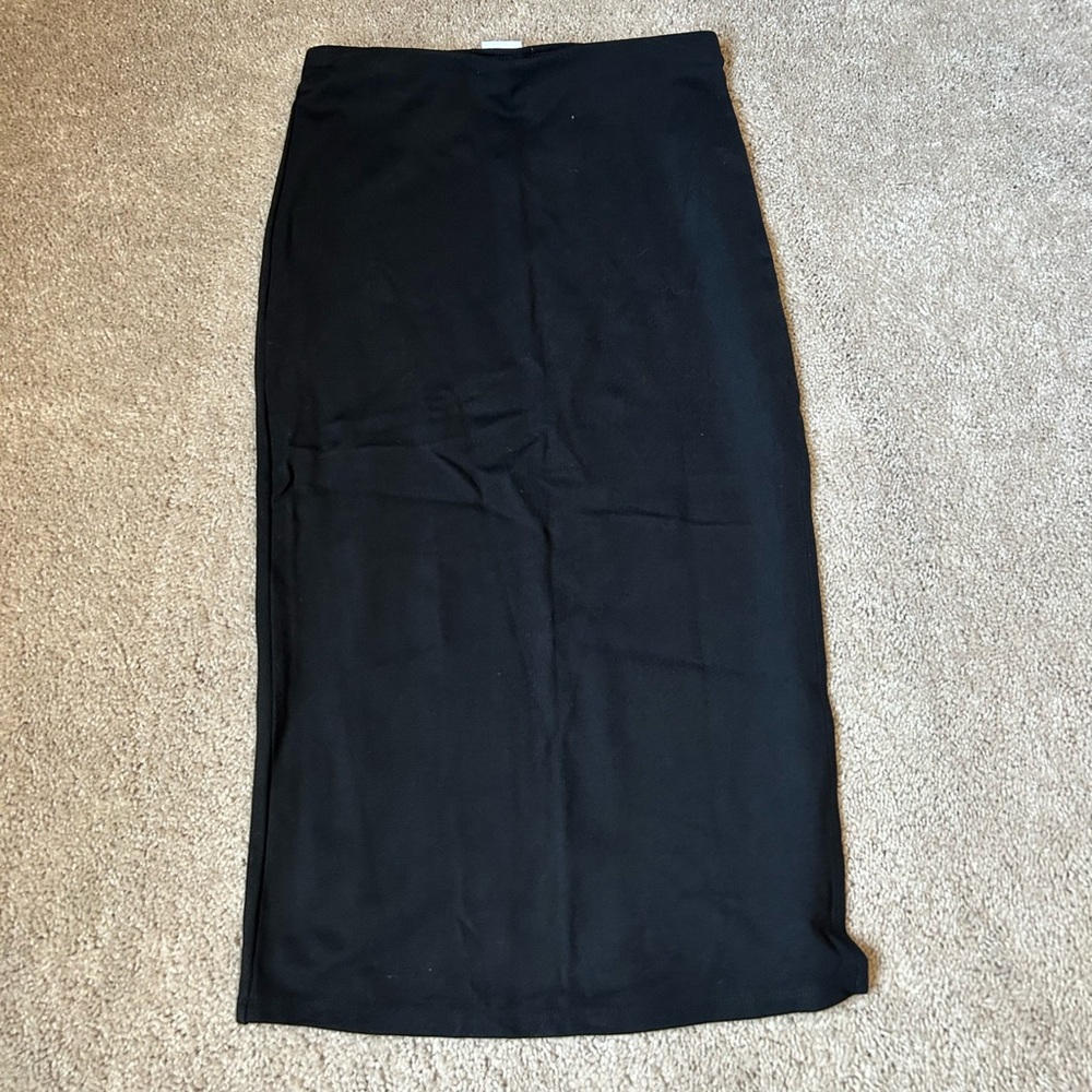 Lovers + Friends Classic Black Pencil Skirt